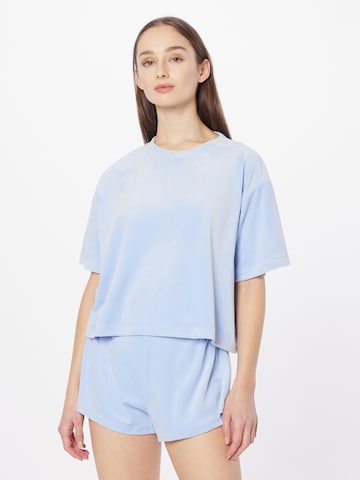 Gina Tricot Koszulka do spania 'Matilda' w kolorze niebieski