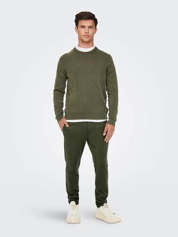 Regular Pantaloni 'Mark' de la Only & Sons pe verde