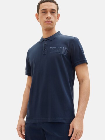 TOM TAILOR Poloshirt in Blau: predná strana