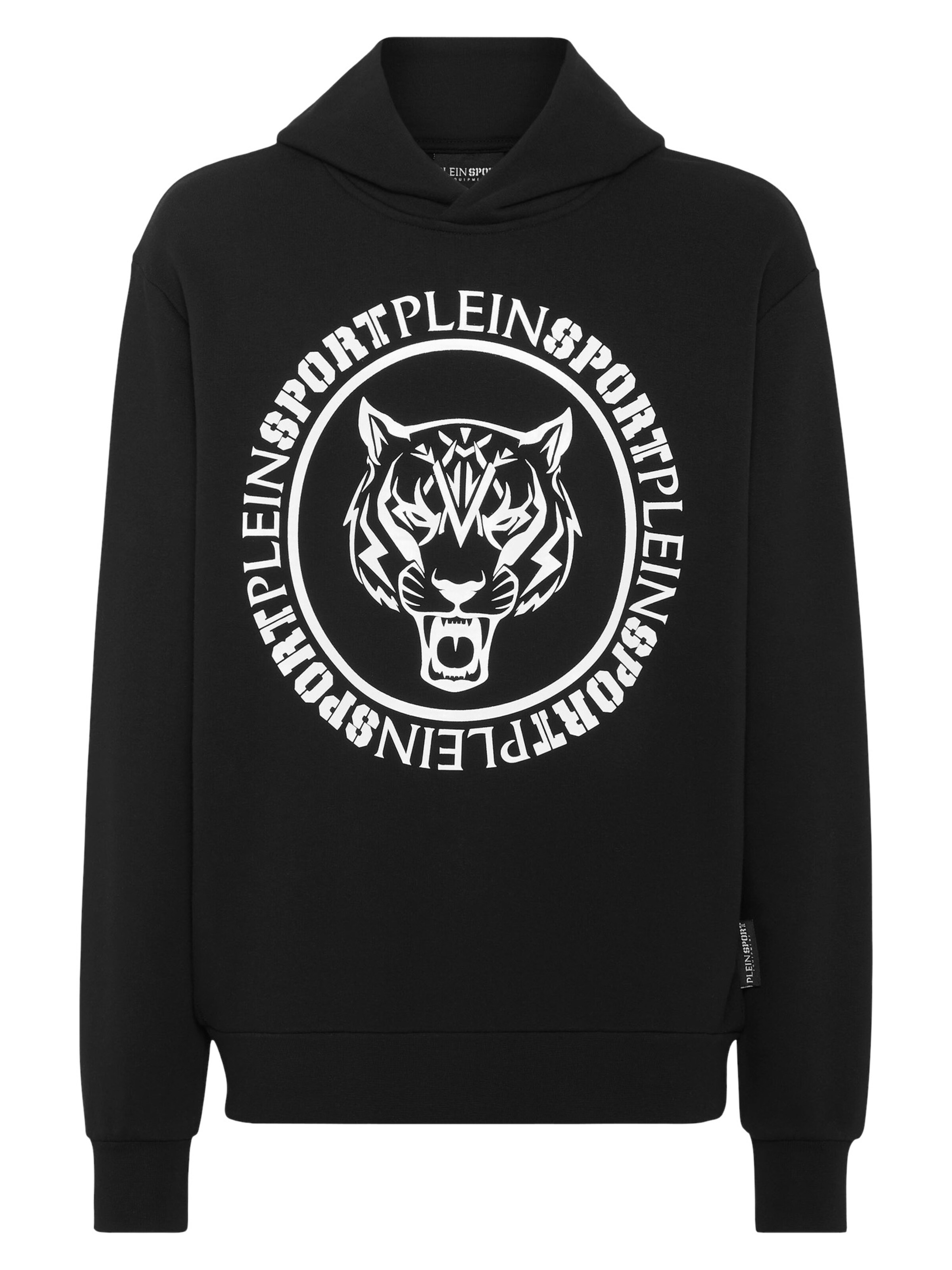 Felpa 'Carbon Tiger' di Plein Sport in nero: frontale