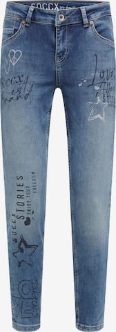 Soccx Slimfit Jeans Slim Fit in Blau: Vorderseite