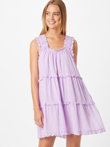 ABOUT YOU Limited - Vestido 'Janine' by Janine Jahnke' em roxo