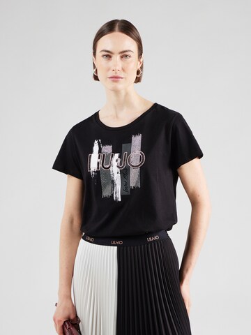 Liu Jo T-Shirt in Schwarz: Vorderseite