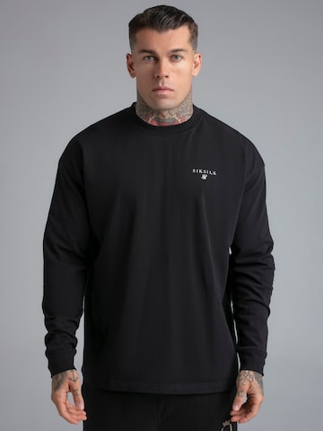 SikSilk T-Shirt in Schwarz: Vorderseite