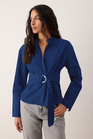 Trendyol Bluza | modra barva: sprednja stran