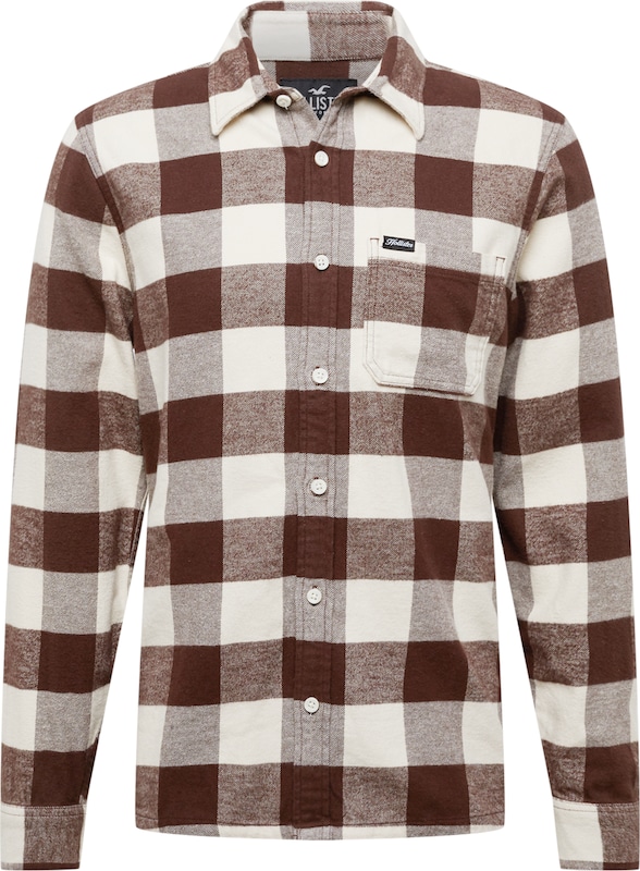 HOLLISTER Slim Fit Hemd in Kastanienbraun HOLLISTER Slim Fit Hemd in Kastanienbraun