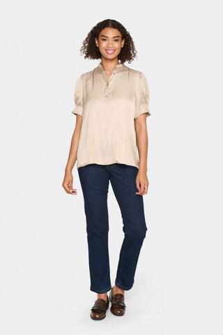 Chemisier 'Veeni' SAINT TROPEZ en beige
