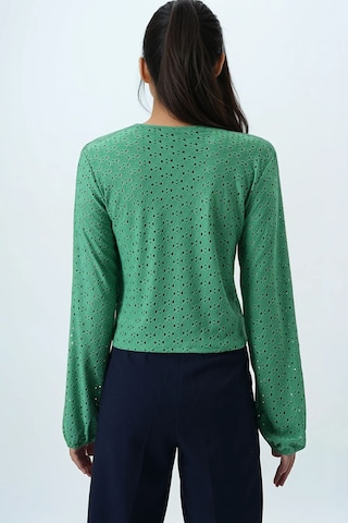 Trend Alaçatı Stili Bluza | zelena barva