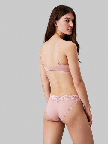 Calvin Klein T-shirt Bra 'Demi' in Pink