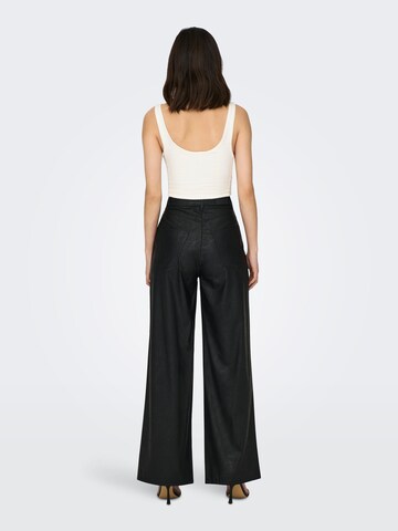 ONLY Wide leg Trousers 'Hope-Mady' in Black