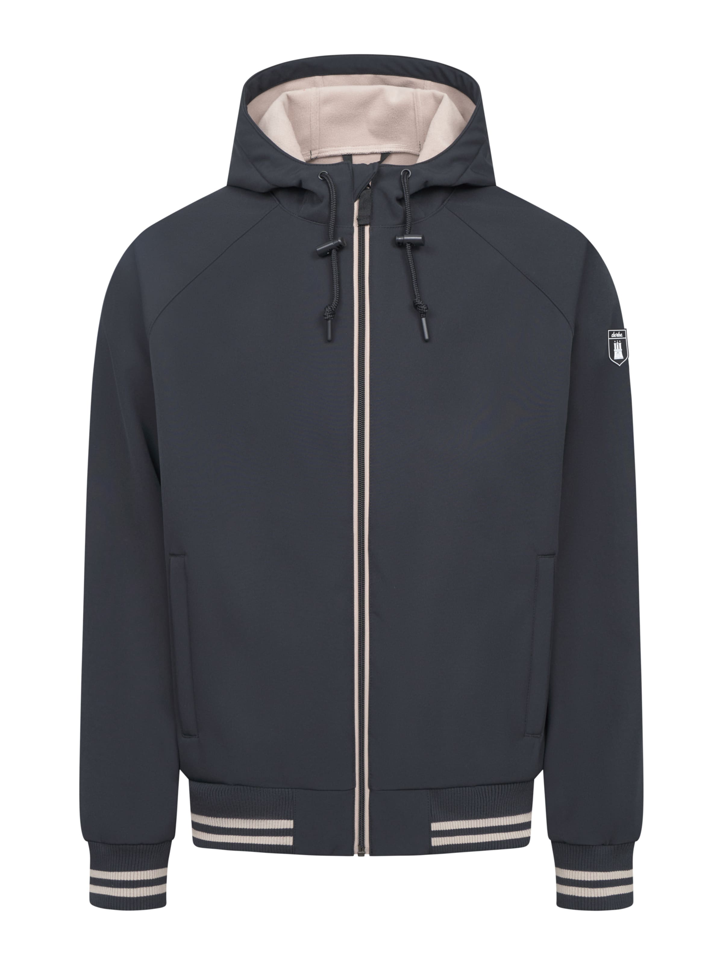 Derbe Funktionjacke 'Helgoby' in Schwarz: Vorderseite