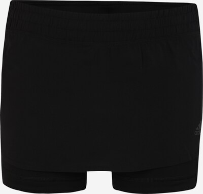 Sportinės kelnės 'Run Icons 3-Stripes Skort' iš ADIDAS SPORTSWEAR, spalva – pilka / juoda / balta, Prekių apžvalga