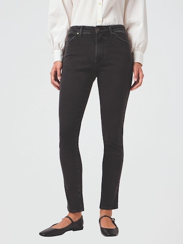 WRANGLER Skinny Jeans 'Wrangler - SIENNA SULTRY BLACKOUT' in Zwart: voorkant