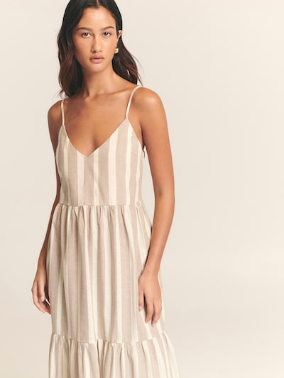 St MRLO Haljina 'Phi Phi' u bež / bijela, Pregled proizvoda