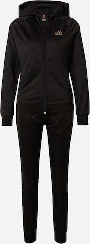 EA7 Emporio Armani Tracksuit in Black: front