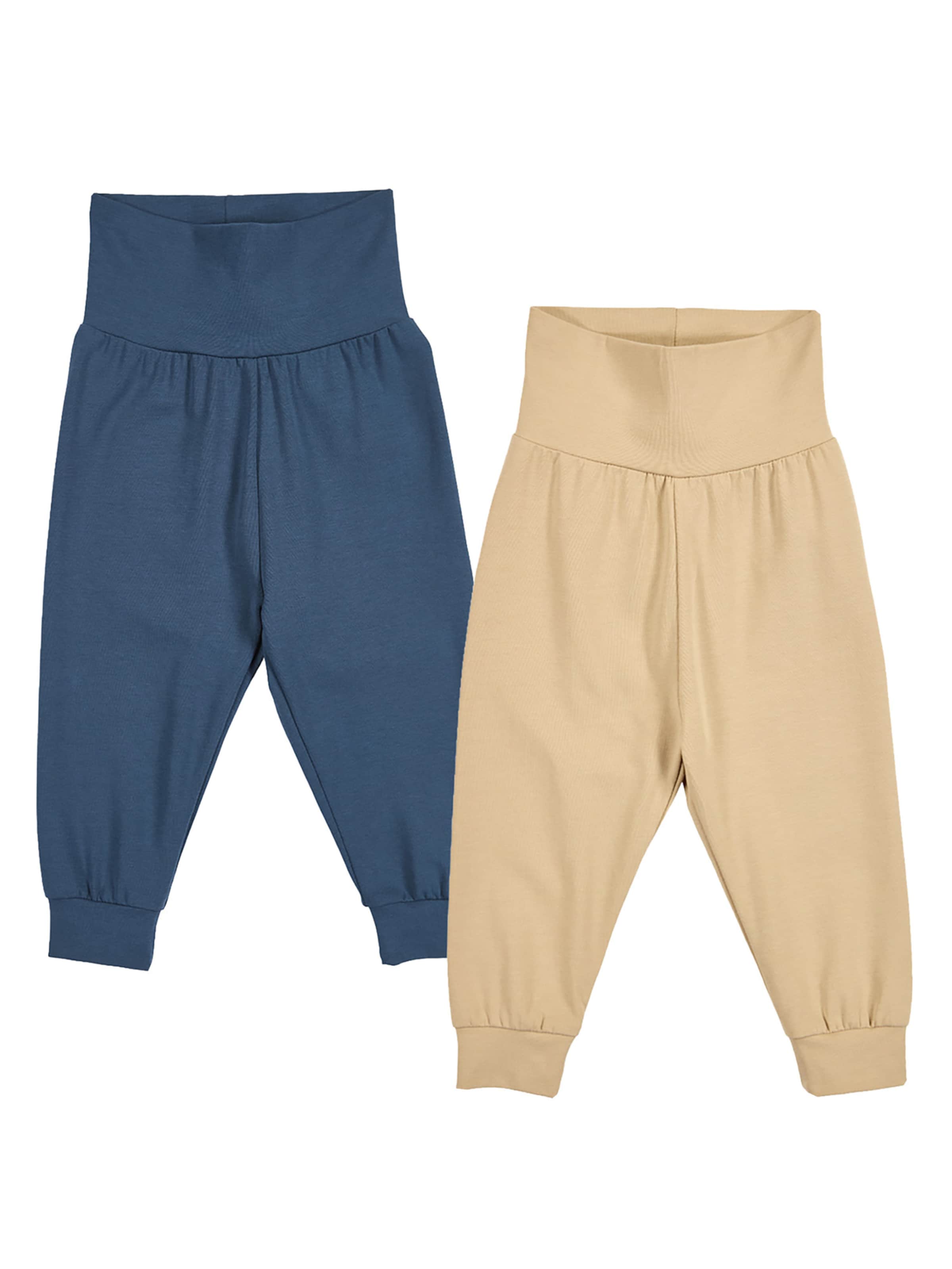 Müsli by GREEN COTTON Regular Trousers in Beige: front