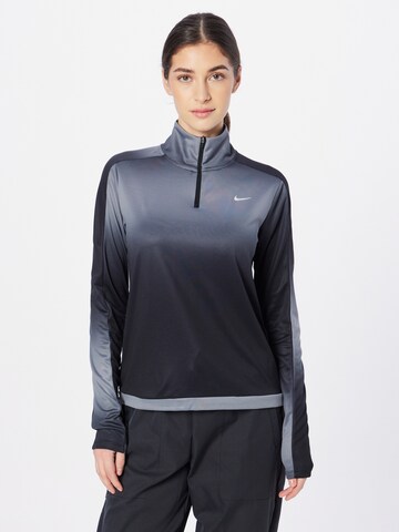 NIKE Functioneel shirt in Zwart: voorkant