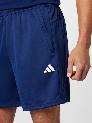ADIDAS PERFORMANCE Regular Sports trousers 'Train Essentials All Set' in Blue