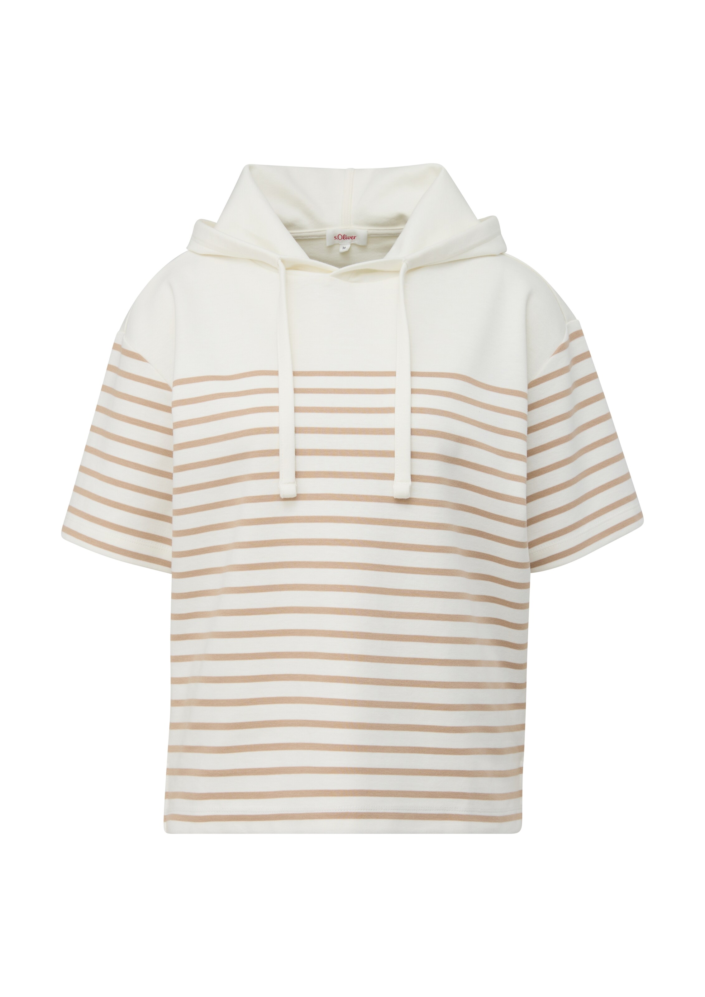 s.Oliver Sweatshirt in Beige: Vorderseite