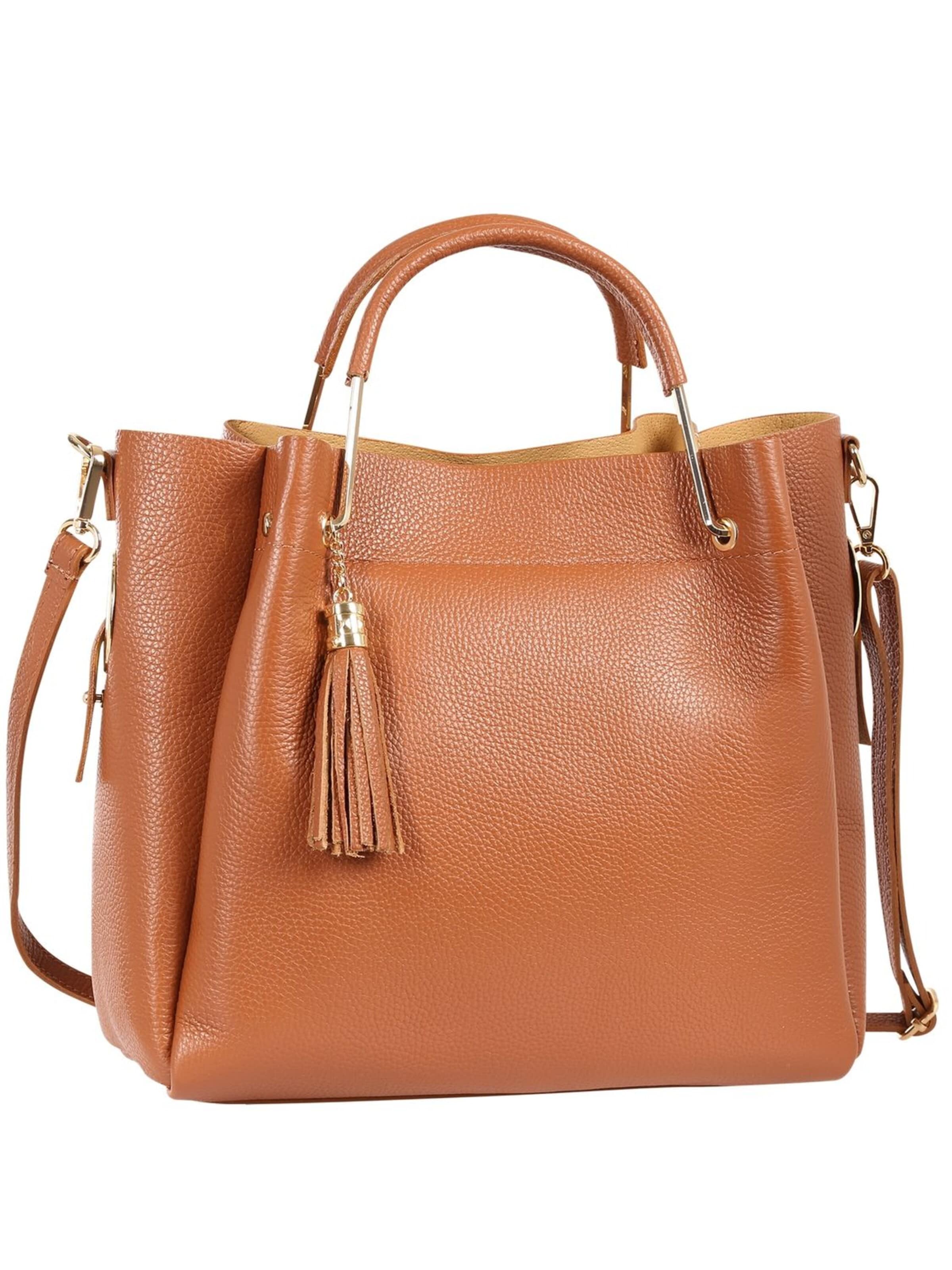 Sac bandoulière Toscanto en marron : devant