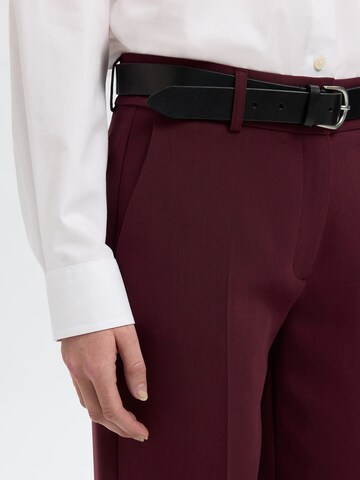 SELECTED Regular Trousers with creases 'SLFRITA-RIA' in Purple