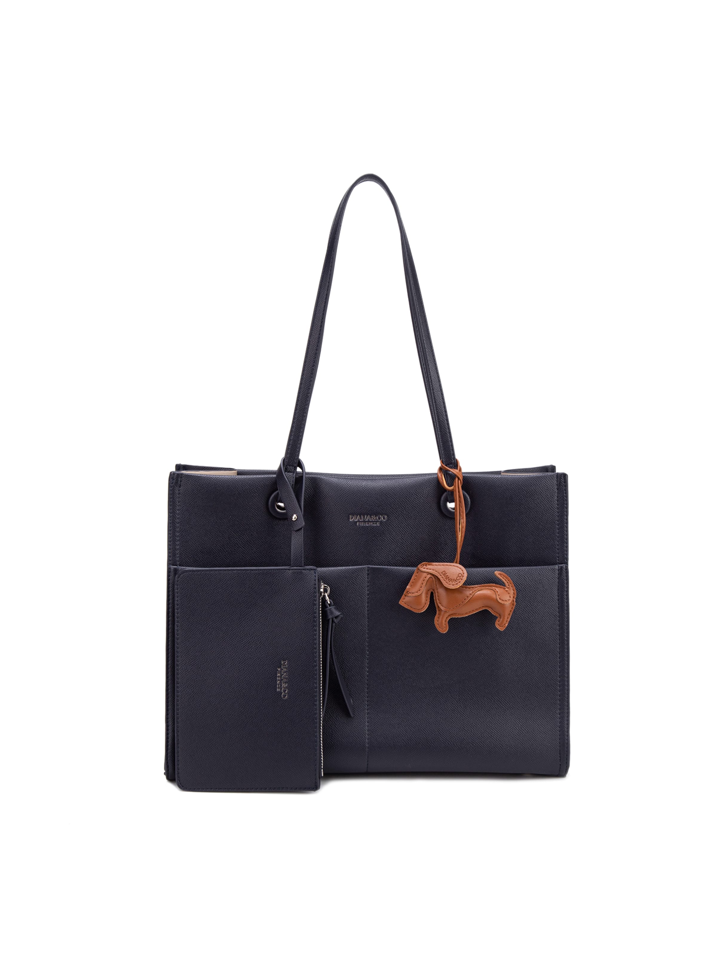 Shopper 'Borsa Shopper Donna Elora Lux - Pelle Vegana PU, Chiusura Magnetica' di Diana&Co. in blu