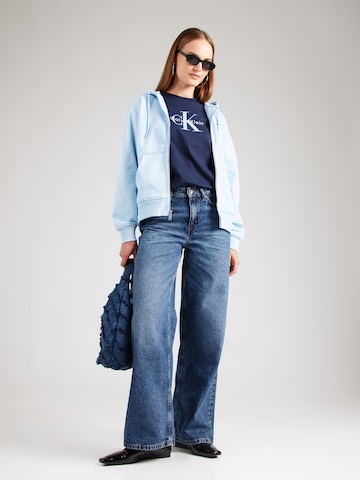 Calvin Klein Jeans Sweatvest in Blauw
