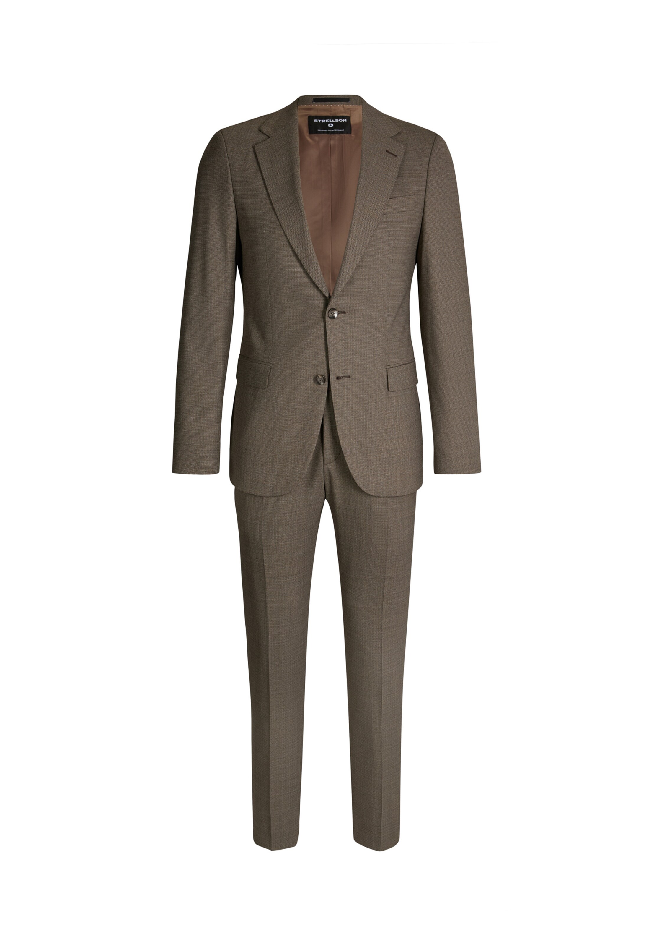 Coupe slim Costume ' Alzer-Maury ' STRELLSON en marron : devant