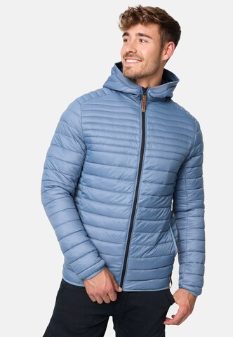INDICODE JEANS Between-Season Jacket 'Bowers' in Blue: front