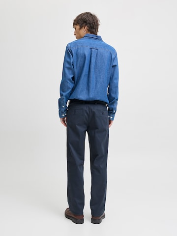 JACK & JONES Свободный крой Брюки-чинос 'JPSTKANE MASON' в Синий
