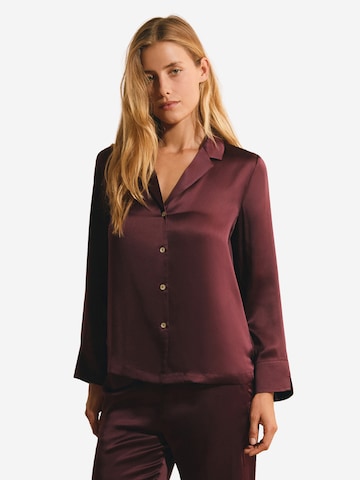ETAM Schlafshirt 'Pearly' in Rot: Vorderseite