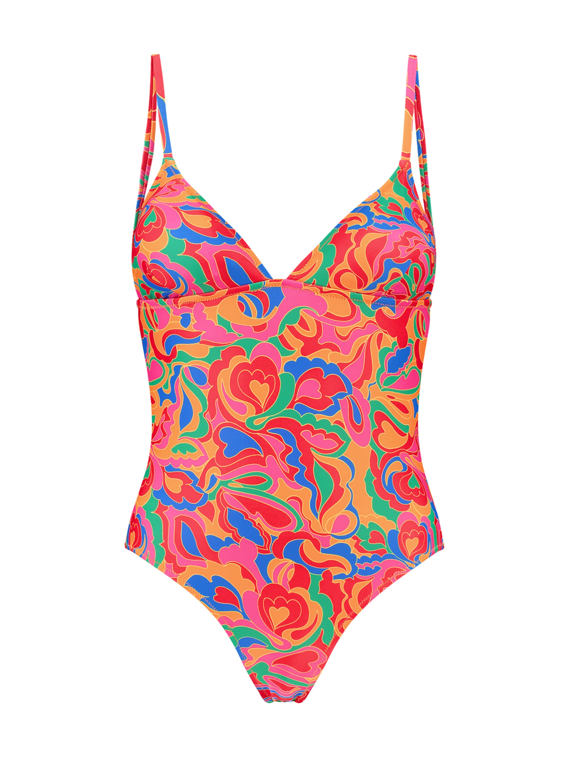 Shiwi Trojuholníky Jednodielne plavky 'ROWY' - Zmiešané farby: predná strana