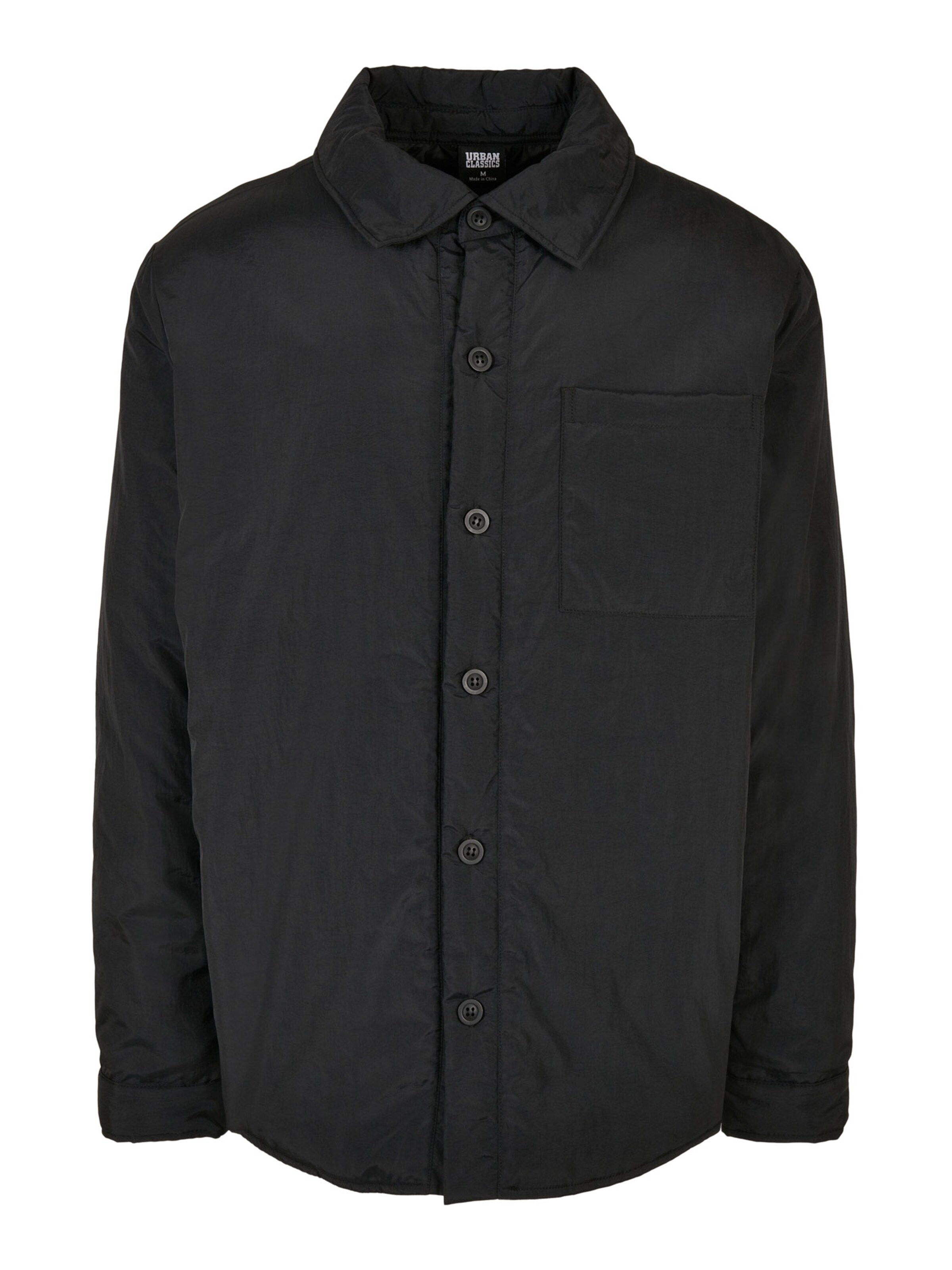 Urban Classics Kevad-sügisjope, värv must: eest vaates