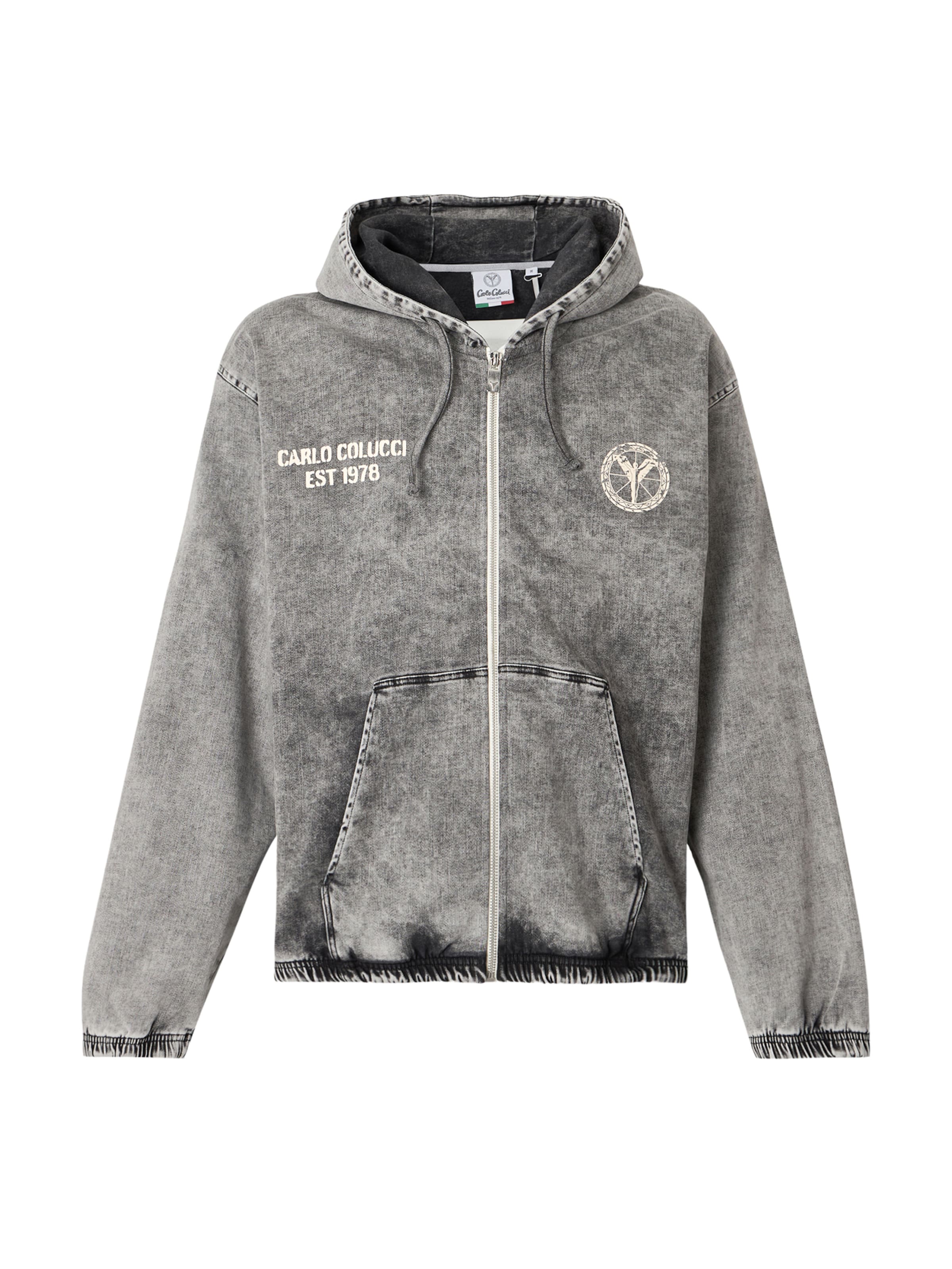 Carlo Colucci Sweatjakke i sort: forside