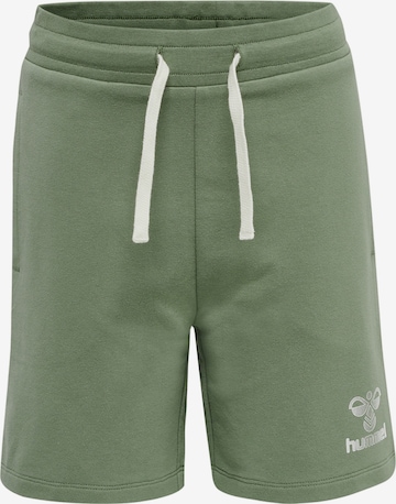 Hummel Regular Broek in Groen: voorkant