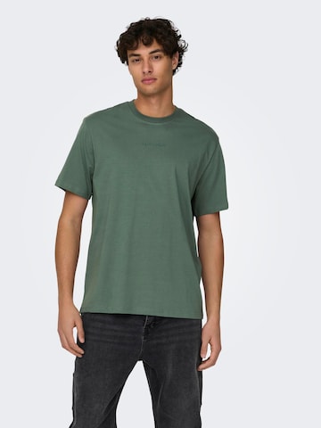 Only & Sons Μπλουζάκι 'MAX' σε πράσινο: μπροστά
