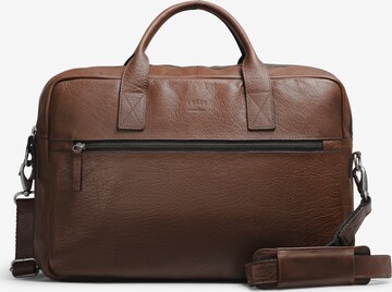 still Nordic Document Bag 'Clean Brief 2 room 15"' in Brown: front