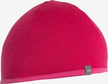ICEBREAKER Athletic Hat 'Pocket' in Red: front