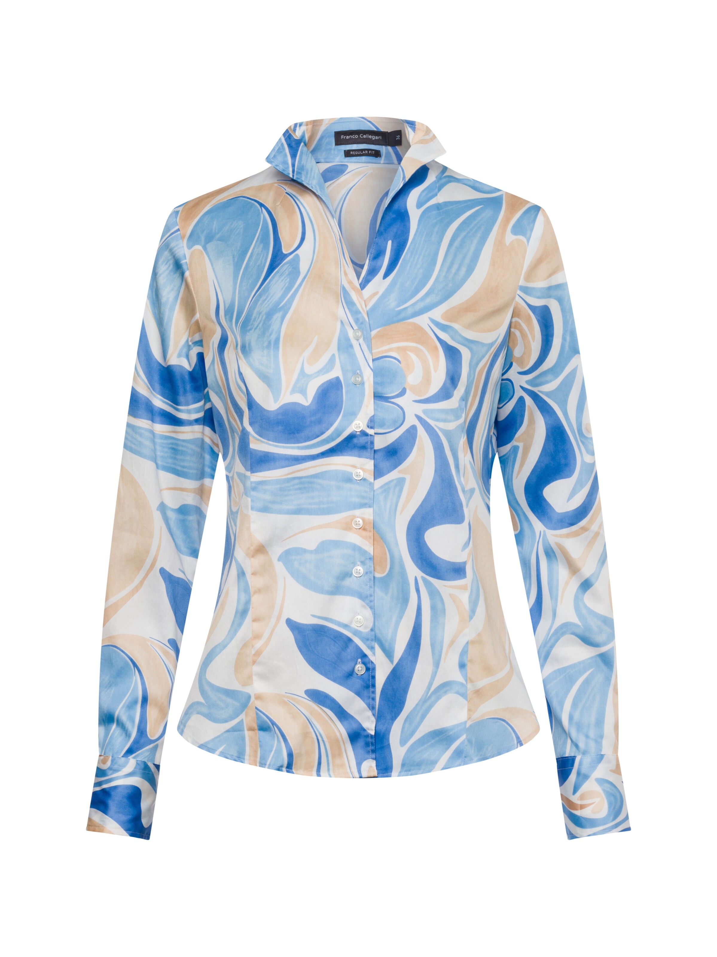 Franco Callegari Bluse ' ' in Blau: Vorderseite