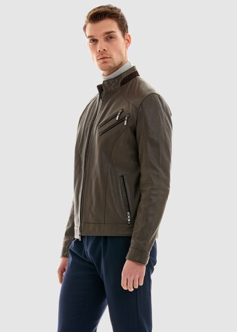 PIERRE CARDIN Tussenjas in Bruin: voorkant
