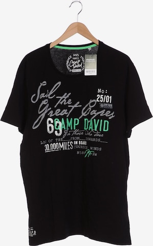 CAMP DAVID Top & Shirt in XXXL in Black: front