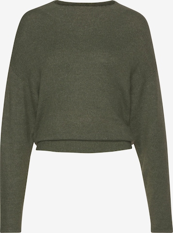 LASCANA Sweater in Green: front