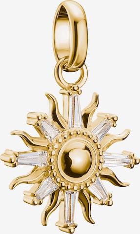 Thomas Sabo Anhänger 'Sonne mit Steinen' in Gold: Vorderseite