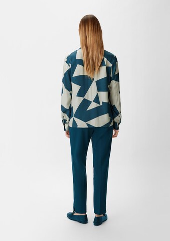 COMMA Bluse in Blau: Rückseite