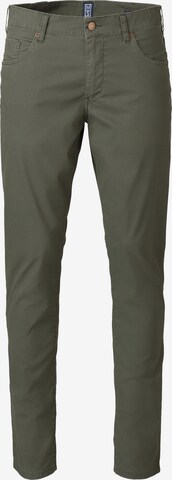 MEYER Slim fit Pants 'M5' in Green: front