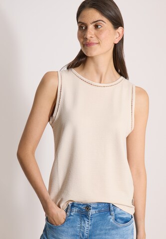 CECIL Top in Beige: front