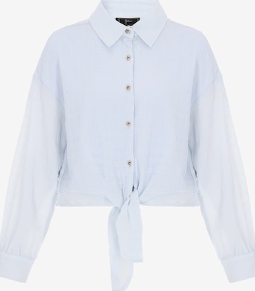 Chemisier 'Festive' faina en bleu : devant