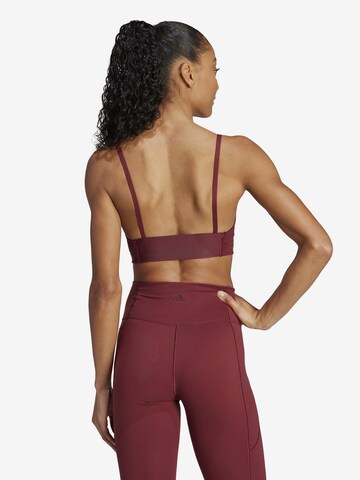 ADIDAS SPORTSWEAR - Soutien Bustier Soutien de desporto em vermelho