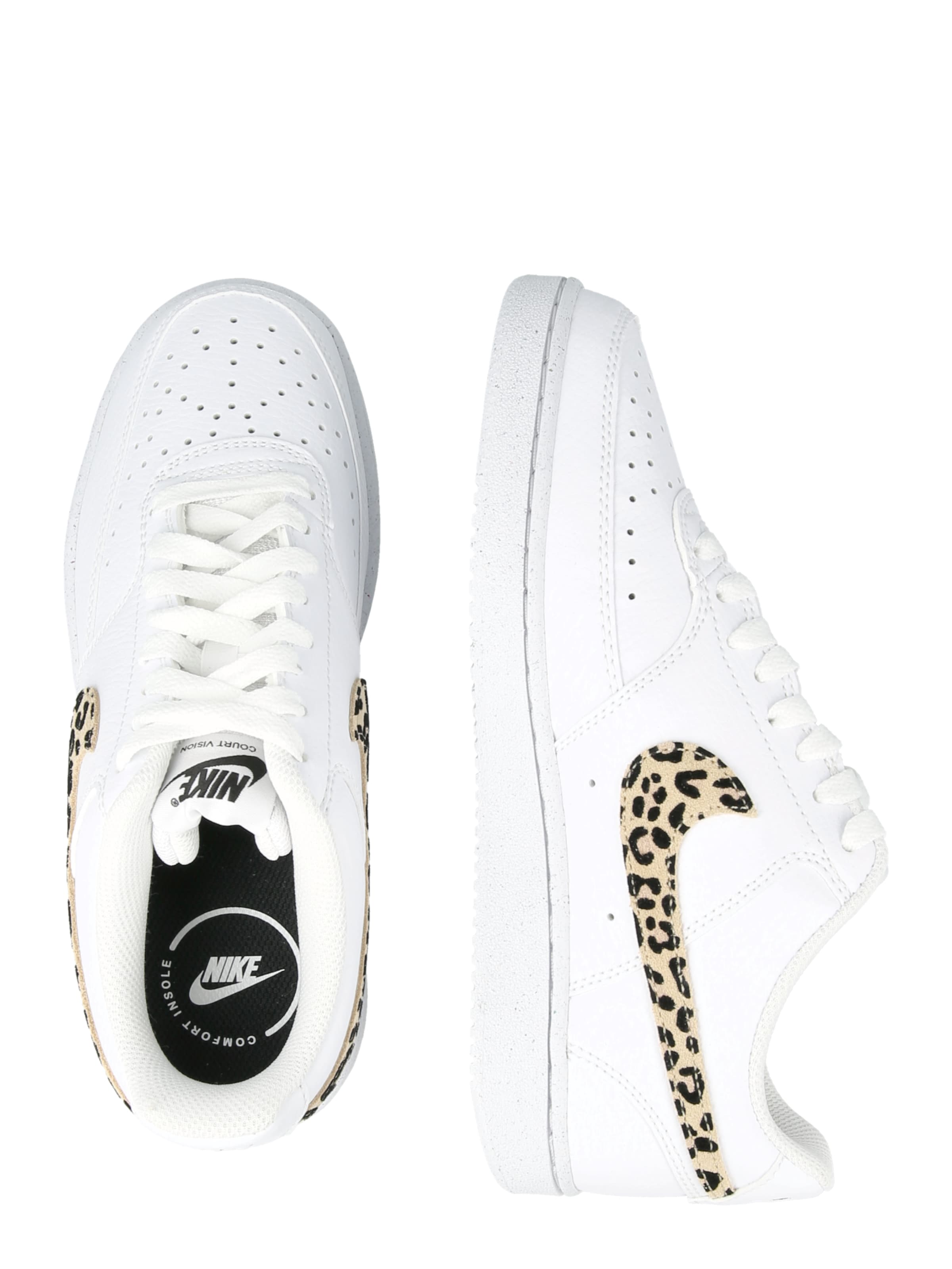 Sneaker low 'Court Vision' de la Nike Sportswear pe alb: lateral