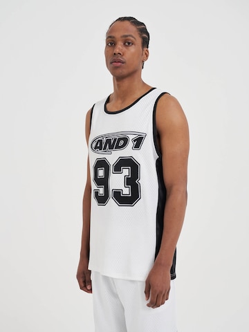AND1Majica '93 Airtex' - bijela boja: prednji dio
